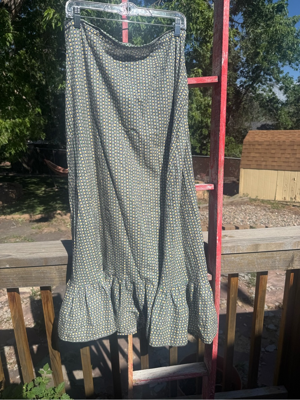 Funky Patterned Maxi Skirt